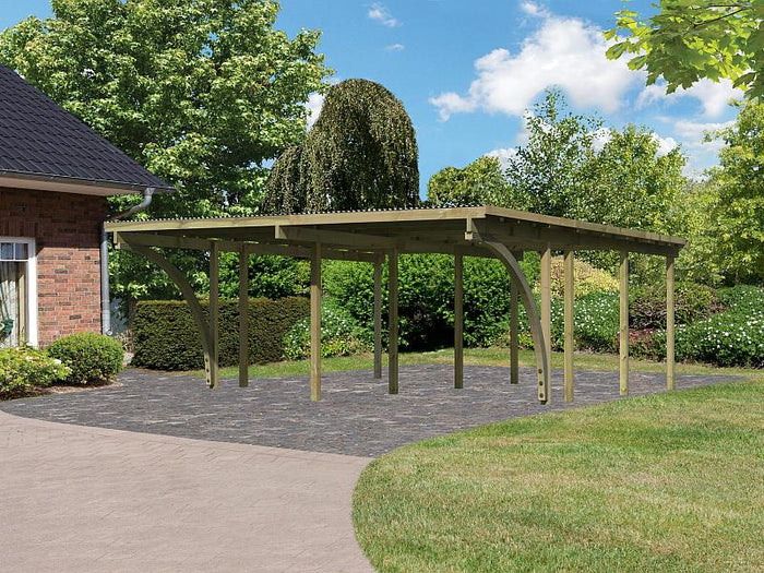 Karibu Doppelcarport ECO 2 Variante C kdi