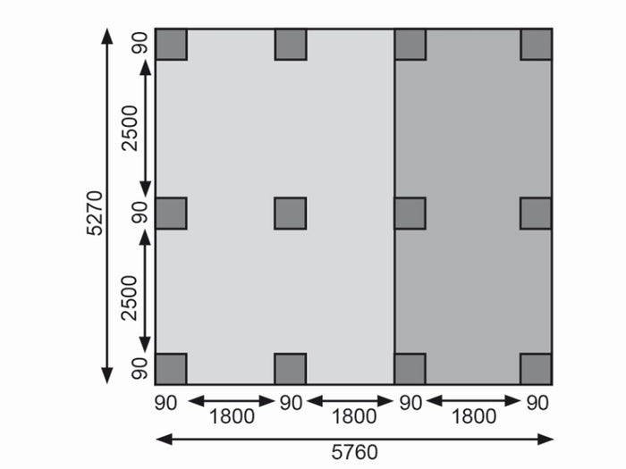 Karibu Doppelcarport ECO mit integriertem Abstellraum 3