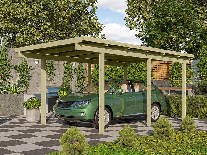 Karibu Einzelcarport ECO 1 Variante A kdi