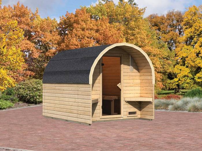 Karibu Fasshaus 2 ohne Saunaofen