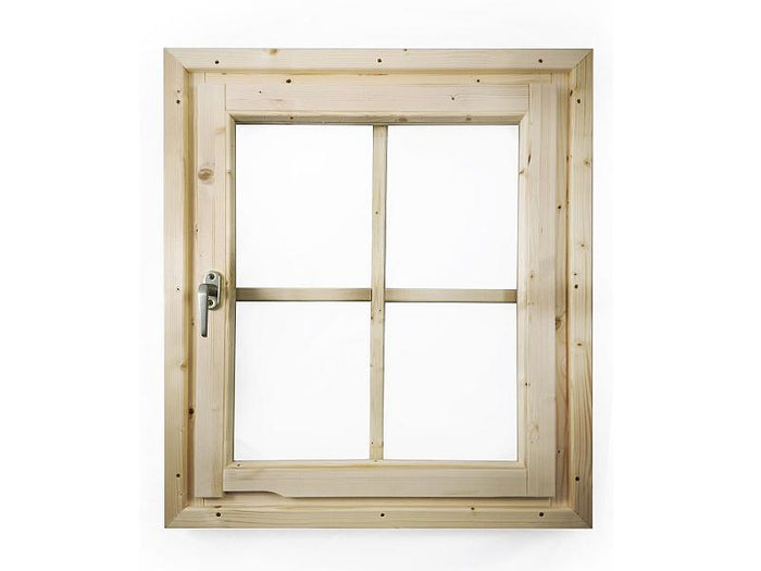 Karibu Fenster für 28 mm Wandstärke | natur | Dreh- / Kippfenster - Zum Selbsteinbau