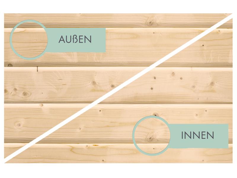 Karibu Gartenhaus Kandern 2 mit Anbaudach 2,35 m, terragrau