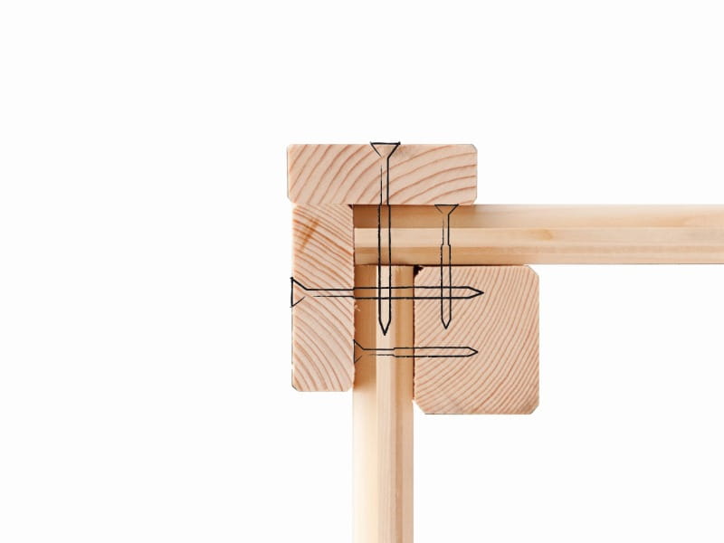 Karibu Gartenhaus Kerko 3 terragrau mit 2,40 m Anbaudach, Rückwand