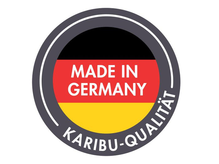 Karibu Gartenhaus Radeburg 2 terragrau 38 mm