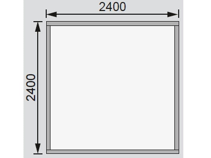 Karibu Gartenhaus Ravenna 1 natur, inkl. Fußboden