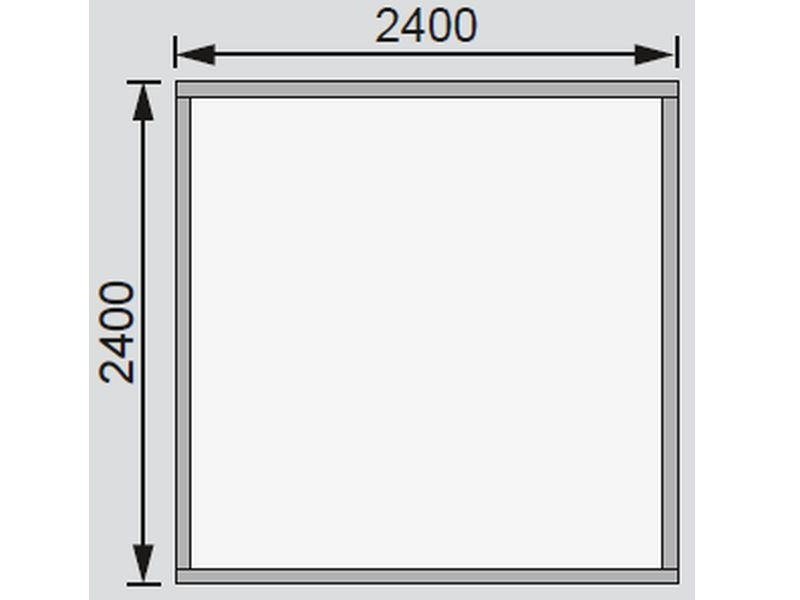 Karibu Gartenhaus Ravenna 1 natur, inkl. Fußboden und Dachschindeln (schwarz)