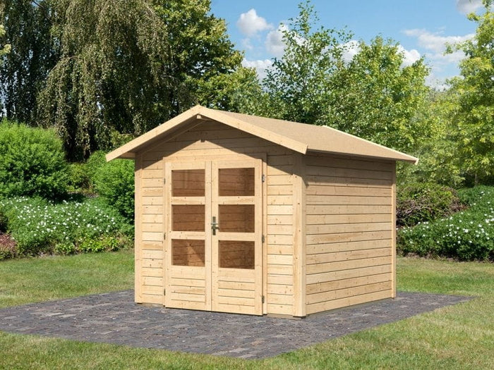 Karibu Gartenhaus Ravenna 1 natur