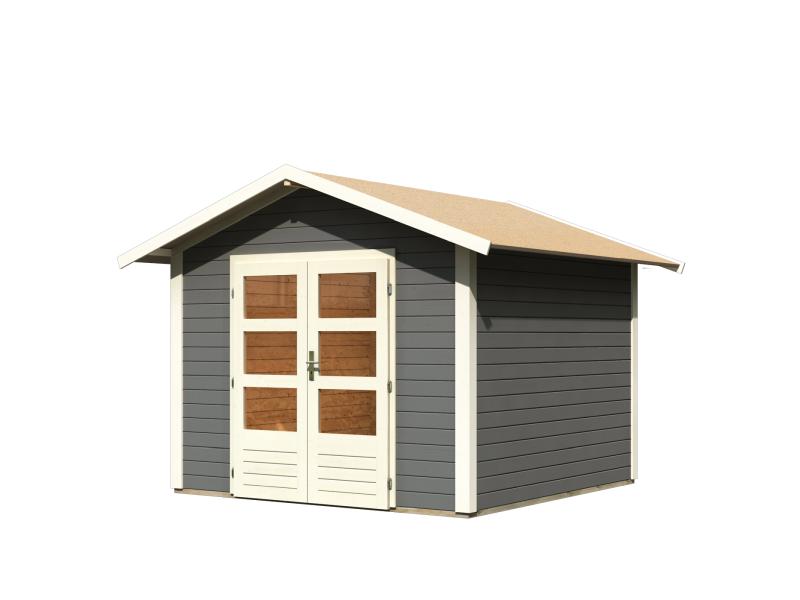 Karibu Gartenhaus Ravenna 2, terragrau