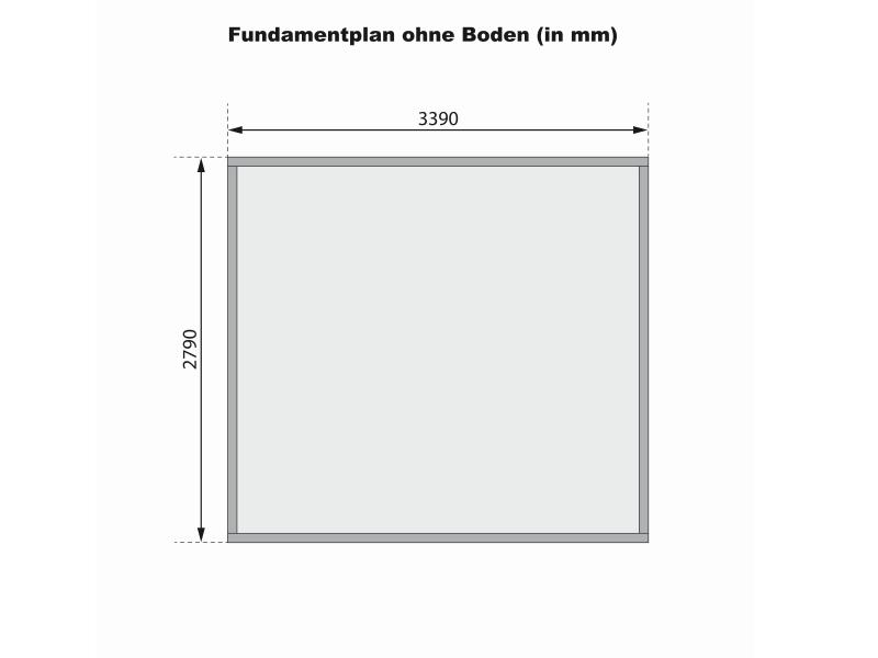 Karibu Gartenhaus Trittau 4 natur