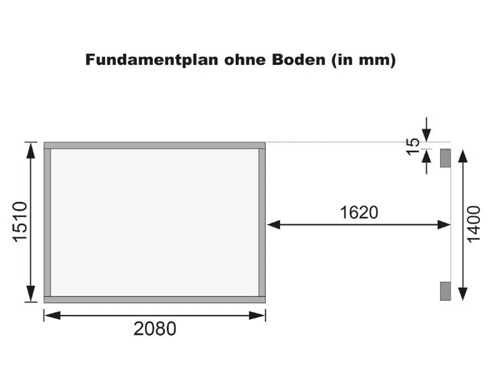 Karibu Gerätehaus Merseburg 3 SET mit Anbaudach, vorvergraut