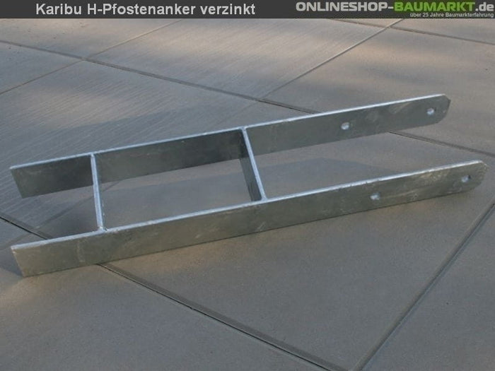Karibu H-Pfostenanker 12 x 12 x 80 cm 8 St.