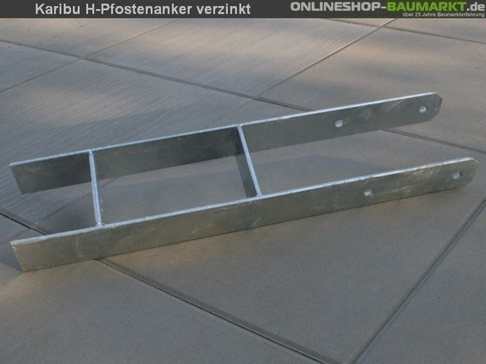 Karibu H-Pfostenanker 9 x 9 x 60 cm 11 St.