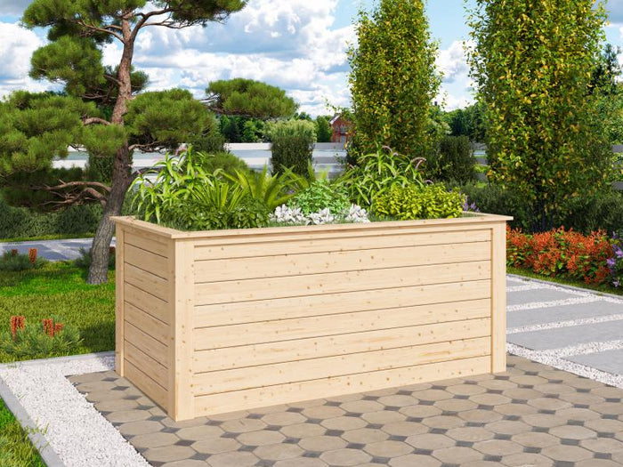 Karibu Hochbeet 1 natur 28 mm