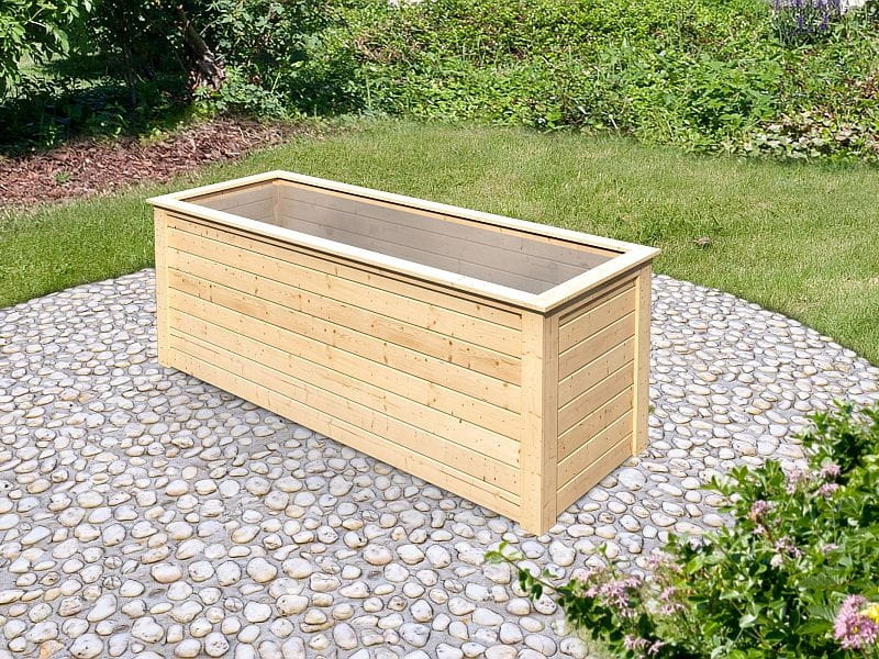 Karibu Hochbeet 2 natur 28 mm