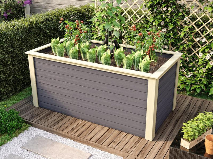 Karibu Hochbeet 2 terragrau 28 mm