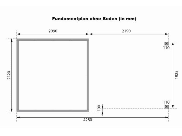 Karibu Hybrid Gartenhaus Jupiter 2 B terragrau/graualuminium, inkl. 2,40 m Anbaudach