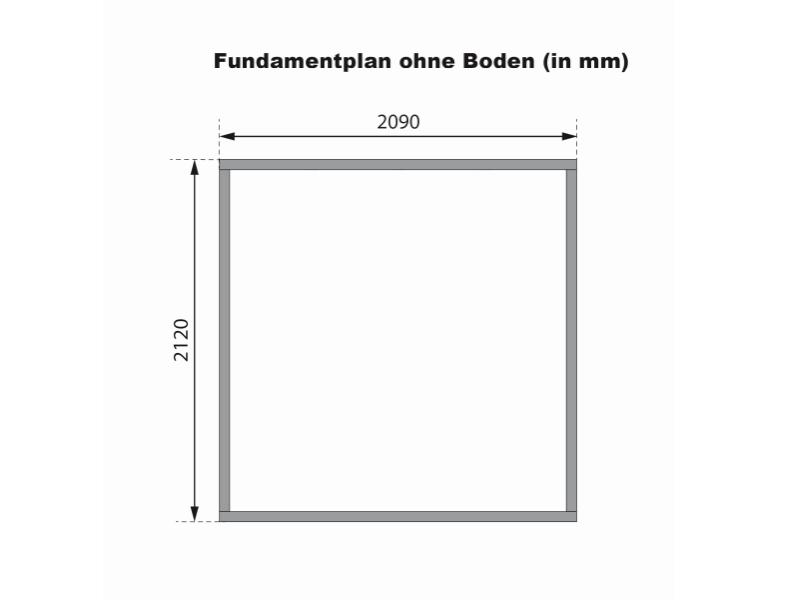 Karibu Hybrid Gartenhaus Jupiter 2 C anthrazit/anthrazit