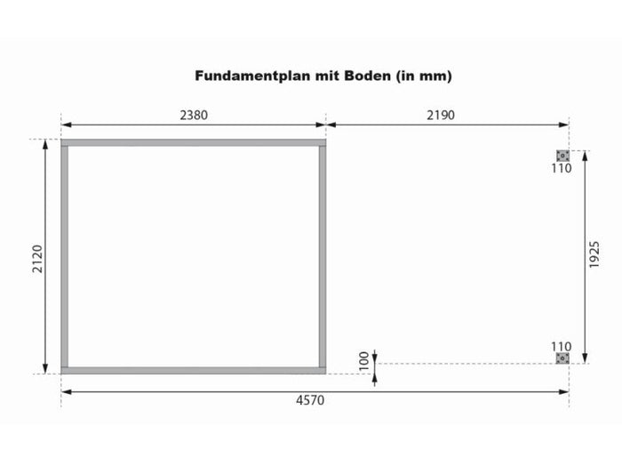 Karibu Hybrid Gartenhaus Jupiter 3 B terragrau/anthrazit inkl. 2,35 m Anbaudach