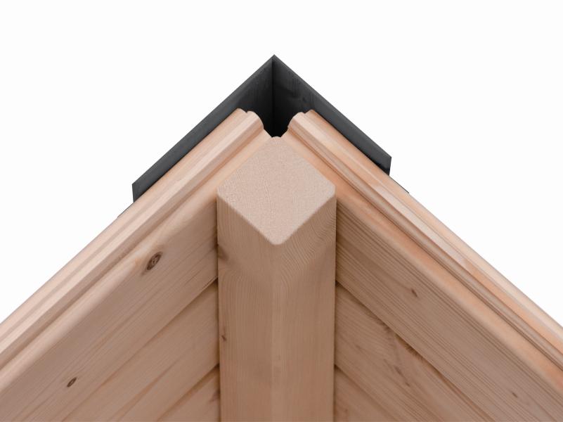 Karibu Hybrid Gartenhaus Jupiter 4 A naturbelassen/graualuminium