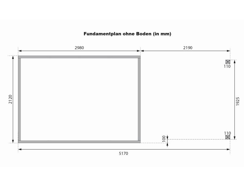 Karibu Hybrid Gartenhaus Jupiter 4 A naturbelassen/graualuminium, inkl. 2,35 m Anbaudach