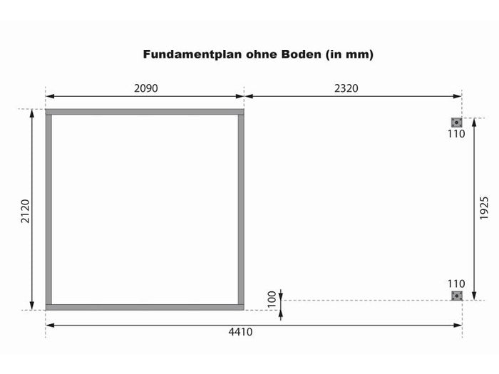 Karibu Hybrid Gartenhaus Jupiter D wassergrau/weiß inkl. 2,40 m Anbaudach