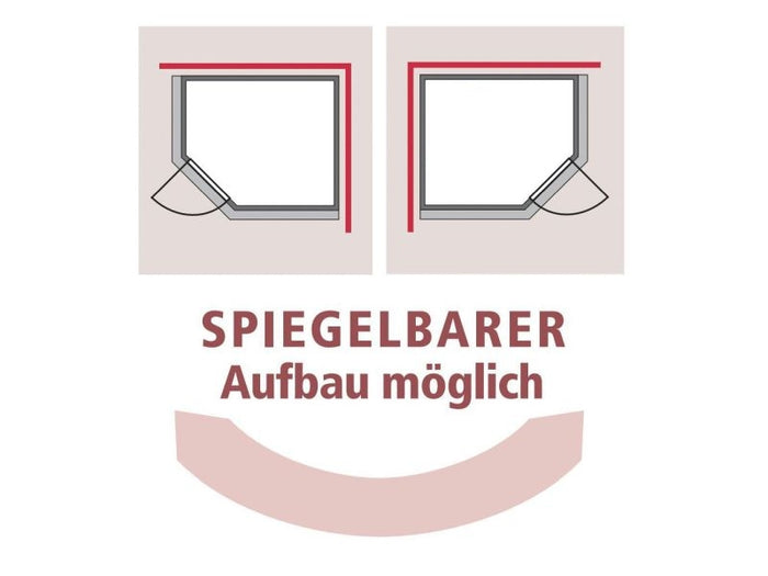 Karibu Massivholzsauna Mia 38 mm mit Klarglas Saunatür, ohne Dachkranz