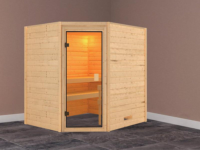 Karibu Massivholzsauna Mia 38 mm