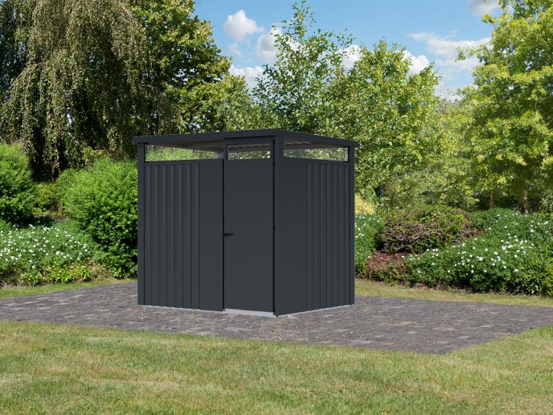 Karibu Metallgerätehaus Osten 1,5 anthrazit