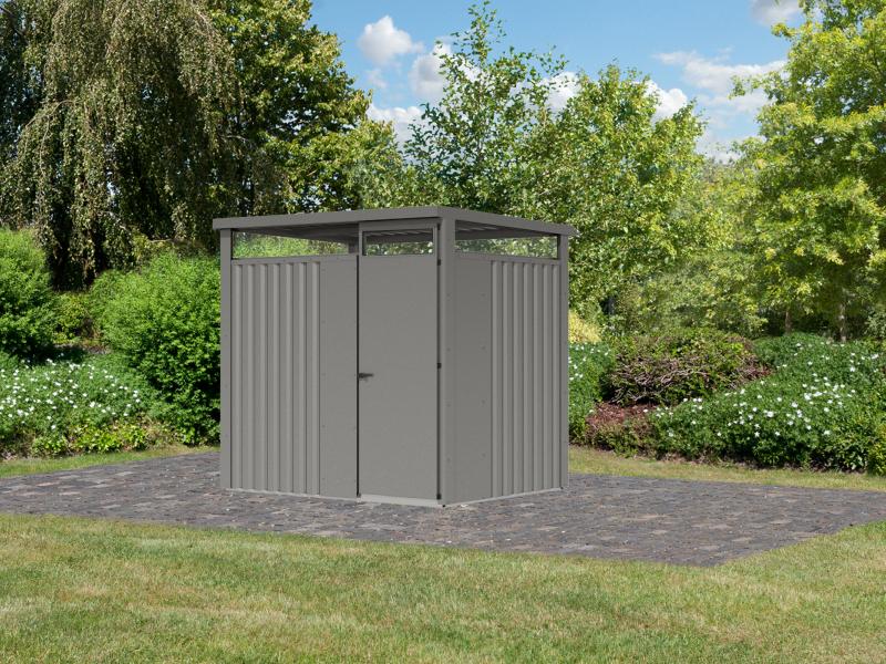 Karibu Metallgerätehaus Osten 1,5 graualuminium