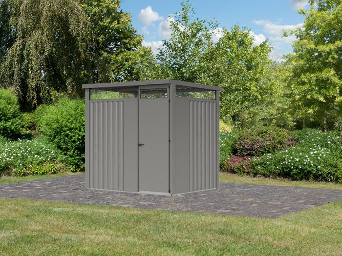 Karibu Metallgerätehaus Osten 1,5 graualuminium