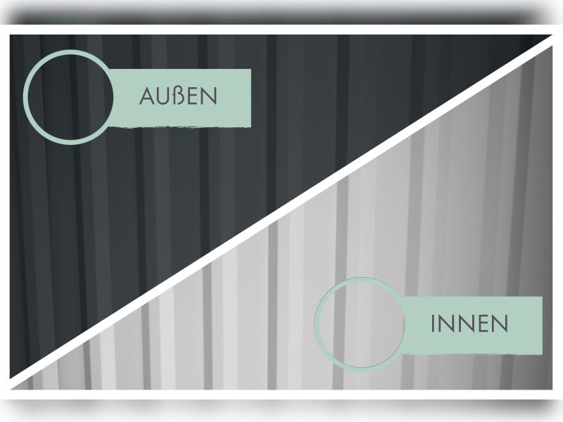 Karibu Metallgerätehaus Osten 2, anthrazit inkl. Anbaudach 2,25 m