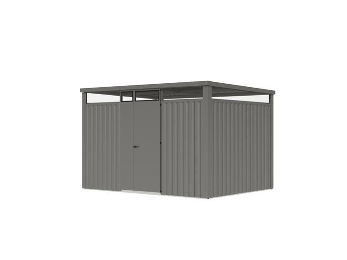 Karibu Metallgerätehaus Osten 3, graualuminium