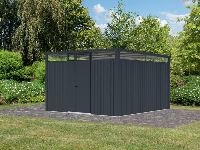 Karibu Metallgerätehaus Osten 3,5 anthrazit