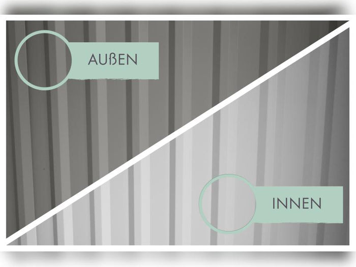 Karibu Metallgerätehaus Osten 4, graualuminium, inkl. Anbaudach 2,25 m