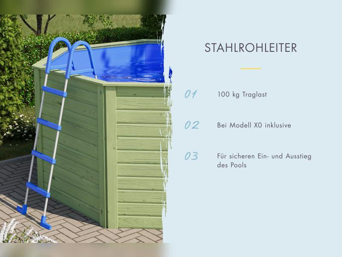 Karibu Pool Modell 0 X kdi - Folie Blau