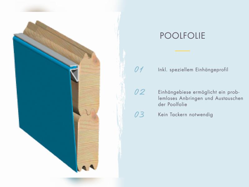 Karibu Pool Modell 0 X kdi - Folie Blau