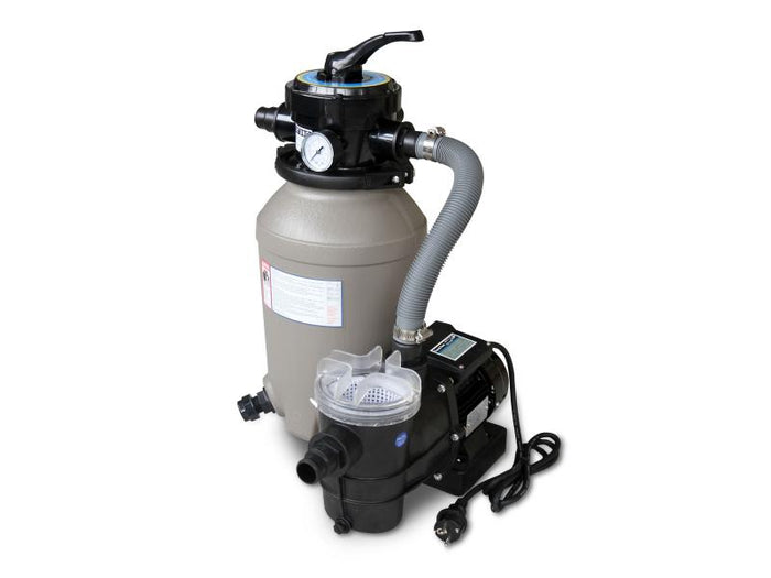 Karibu Pool Modell 1 Variante A im Set mit Filteranlage und Skimmer