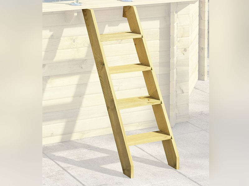 Karibu Pool Modell 1 Variante B, mit Terrasse im Set inkl. Filteranlage und Skimmer