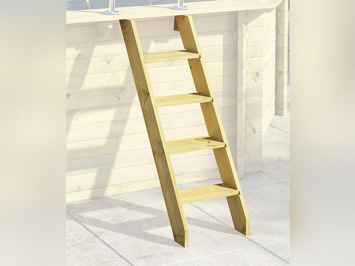 Karibu Pool Modell 1 X im Set mit Terrasse , Filteranlage und Skimmer, kdi - Folie Blau