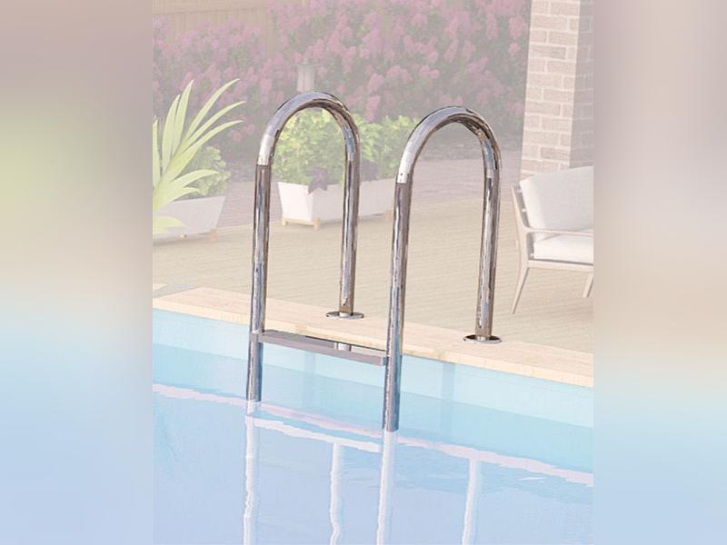 Karibu Pool Modell 2 X im Set mit Terrasse kdi - Folie Blau