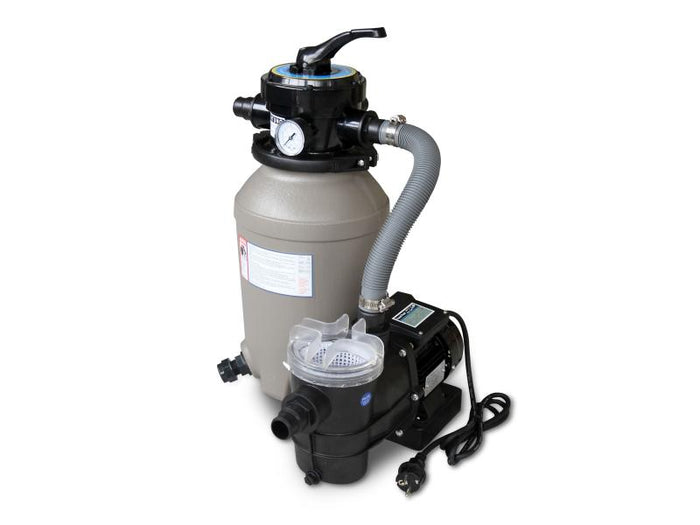 Karibu Rechteck Pool Größe 3 im Set inkl. Filterpaket und Terrrasse 3,5 m