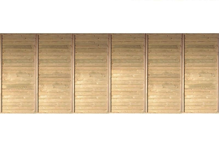 Karibu Rückwand für Doppelcarport kdi