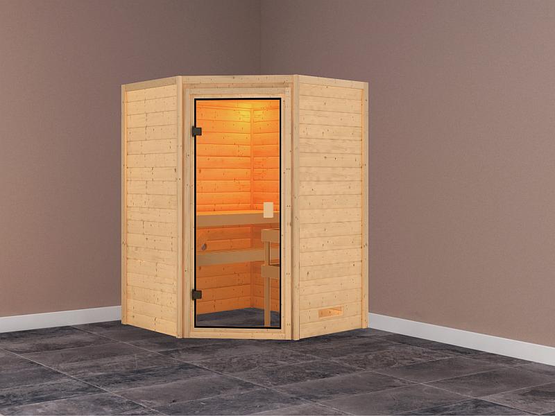 Karibu Sauna Antonia ohne Dachkranz 38 mm