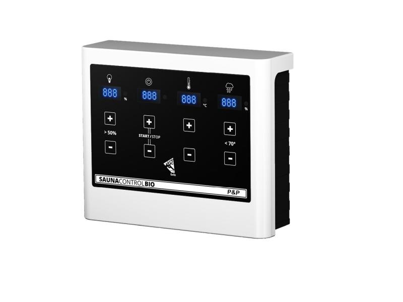 Karibu Sauna Avari 2 inkl. 3,6 kW Bioofen ext. Steuerung - ohne Dachkranz