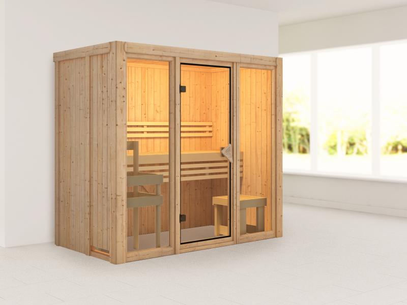 Karibu Sauna Avari 2 - ohne Ofen - ohne Dachkranz