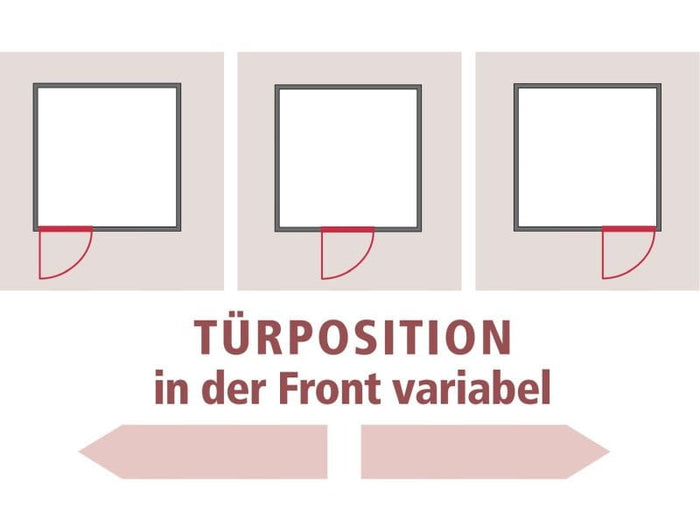 Karibu Sauna Gobin inkl. 9-kW-Ofen mit externer Steuerung, mit Dachkranz, mit moderner Saunatür