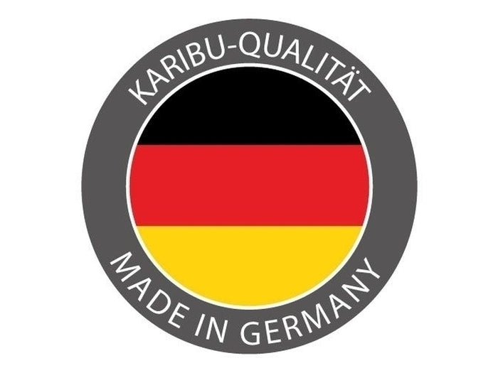 Karibu Sauna Jada mit 9 kW Bioofen ext. Strg und Dachkranz 38 mm