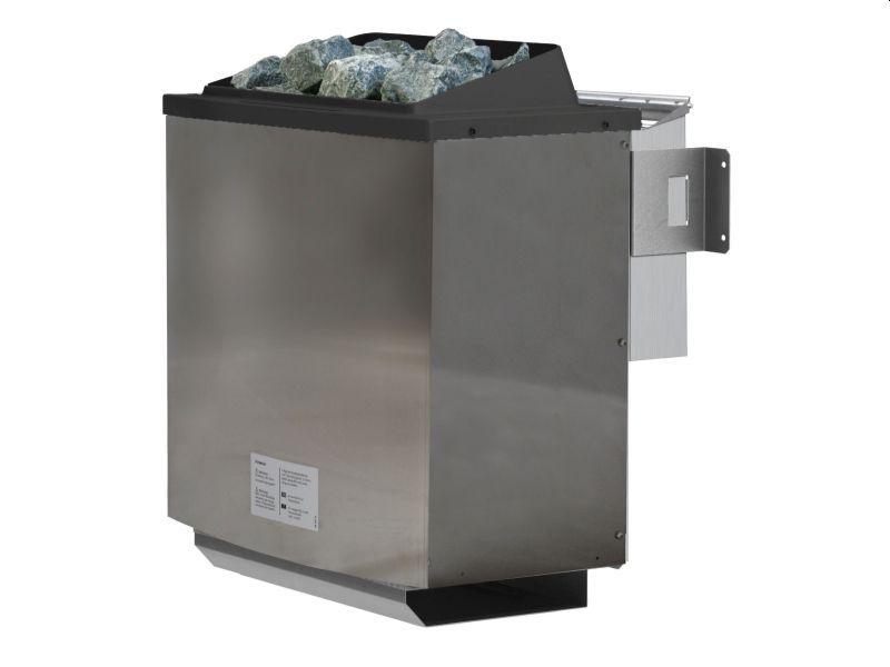 Karibu Sauna Jutta mit 9 kW Bioofen ext. Strg und Dachkranz 38 mm