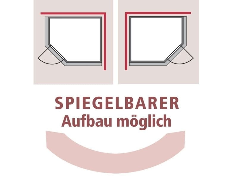 Karibu Sauna Mia inkl. 9 kW Ofen ext. Steuerung, mit klassischer Saunatür -ohne Dachkranz-