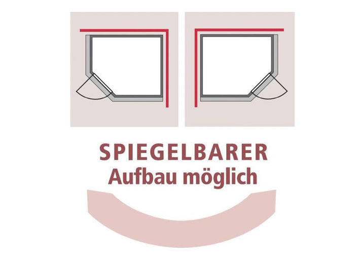 Karibu Sauna Siirin inkl. 9 kW Ofen ext. Steuerung mit energiesparender Saunatür - mit Dachkranz -